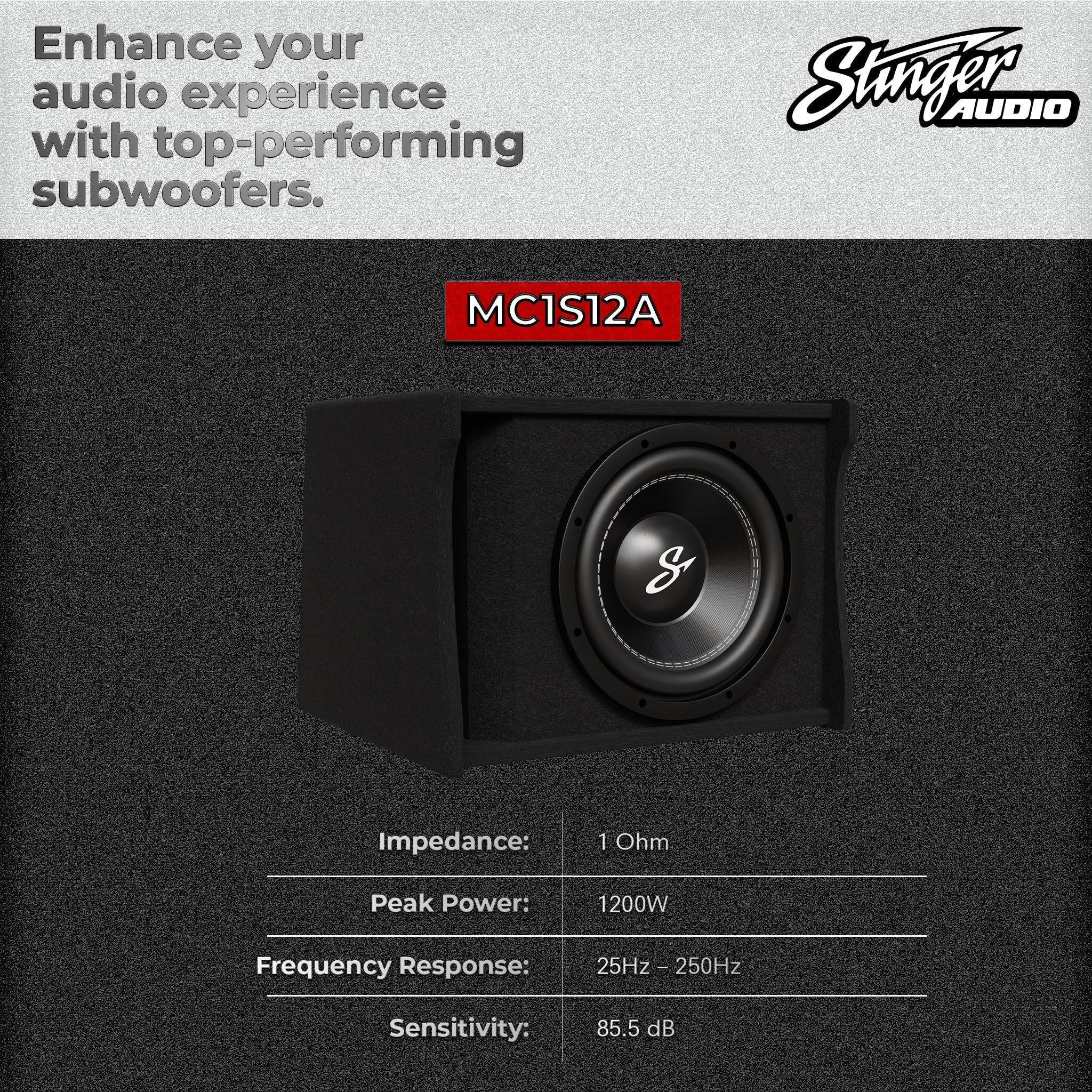 Single 12" 700 Watt (RMS) Loaded Ported Subwoofer Box Enclosure (700 Watts RMS/1,200 Watts Max)