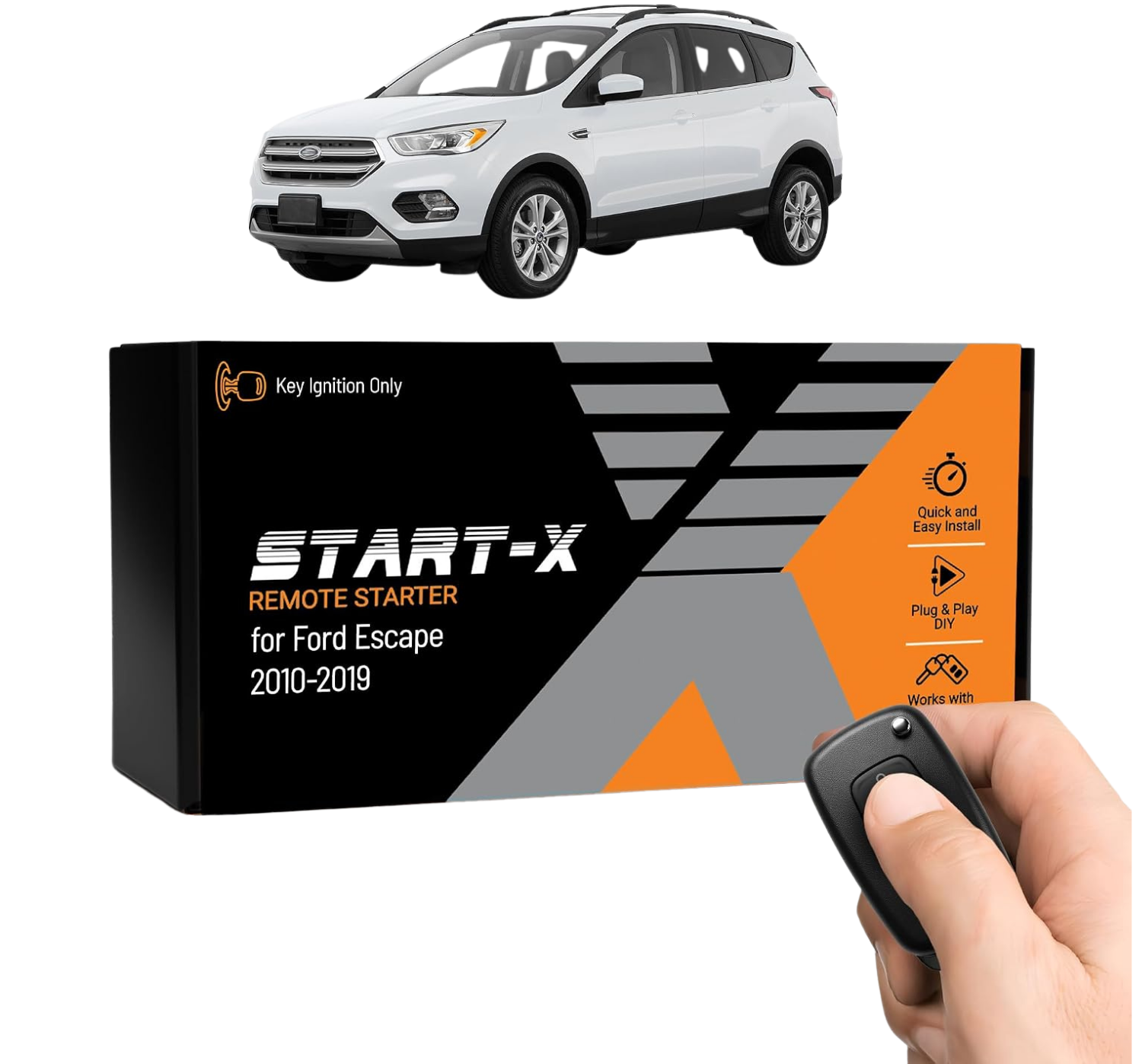 Start-X Plug & Play Remote Starter Kit for Ford Escape (2010-2019) | Key Blade Ignition