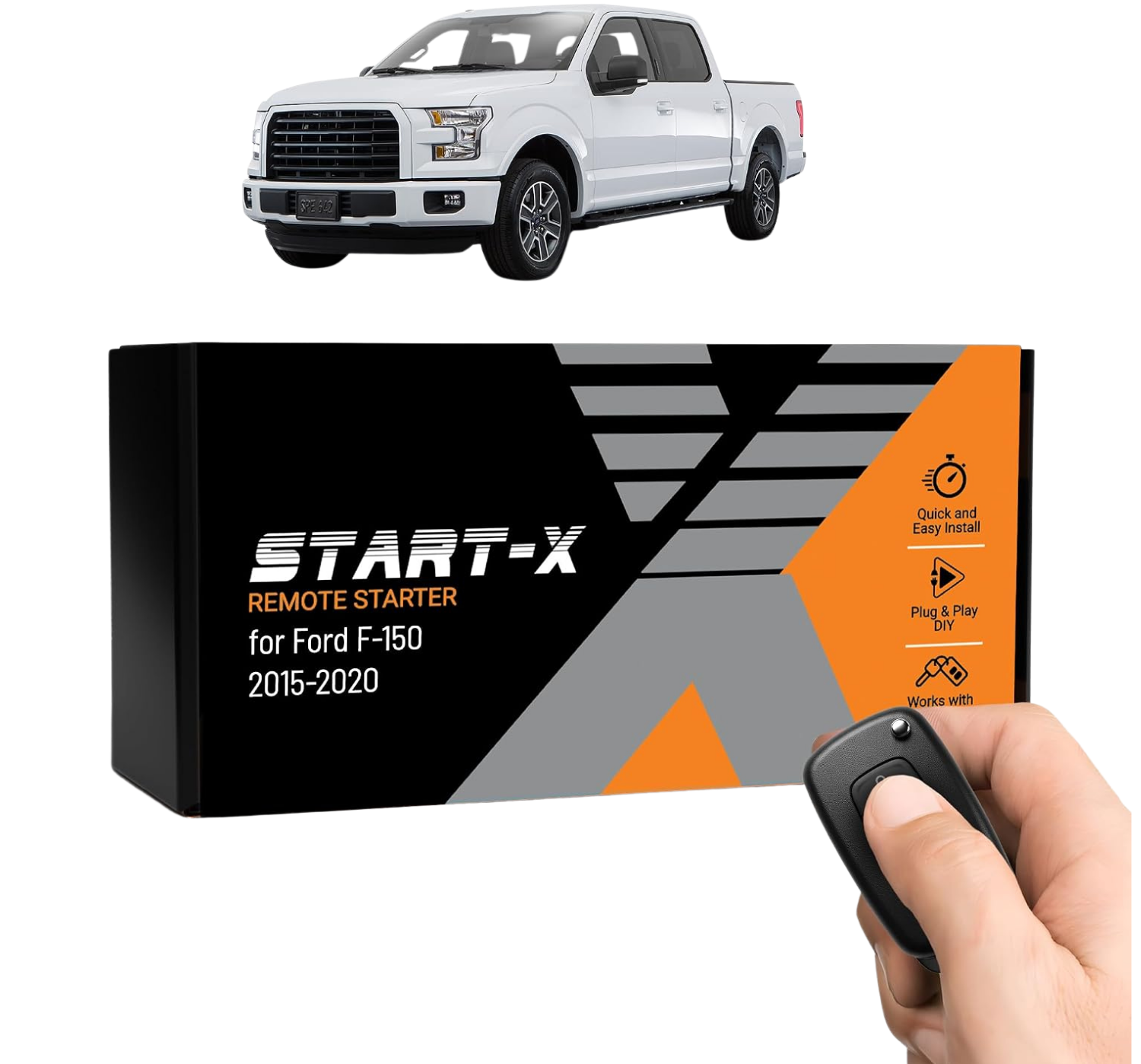 Start-X Plug & Play Remote Starter Kit for Ford F-150 (2015-2020) | Push-to-Start & Key Blade Ignition