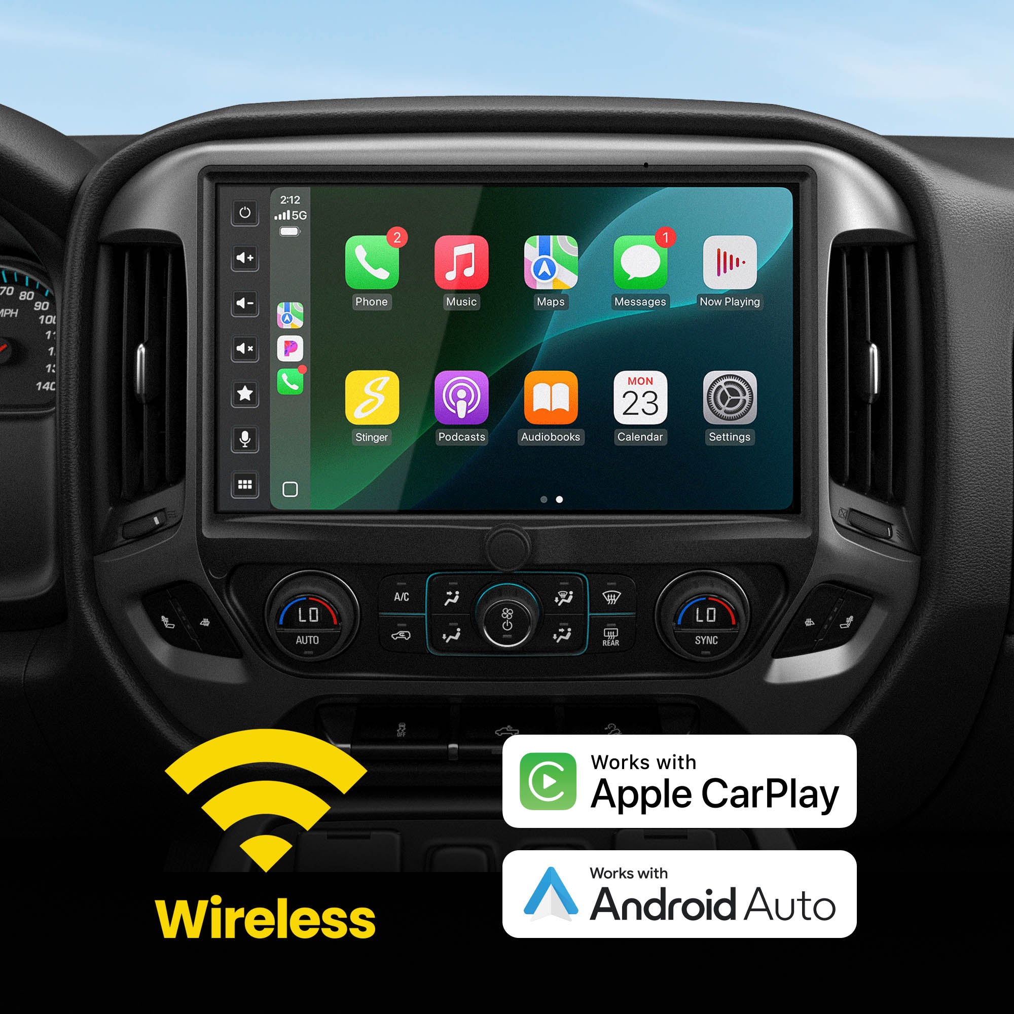 HORIZON12 Chevy Silverado/GMC Sierra (2014-2018) 12.8" Radio Plug-&-Play Kit