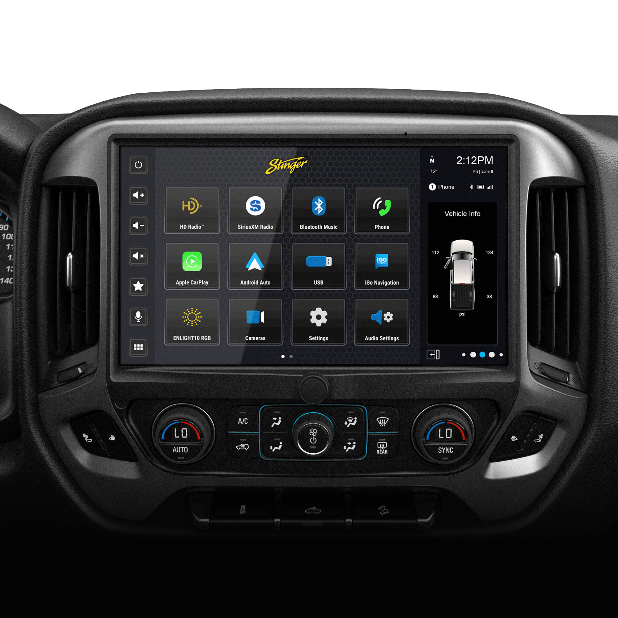 HORIZON12 Chevy Silverado/GMC Sierra (2014-2018) 12.8" Radio Plug-&-Play Kit