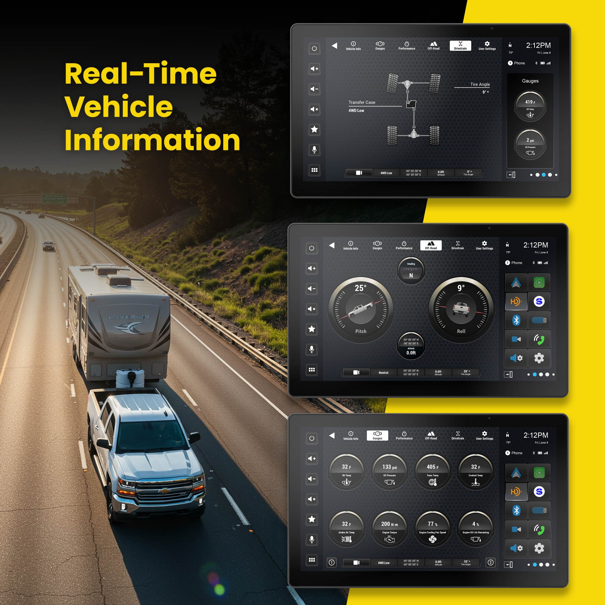 HORIZON12 Chevy Silverado/GMC Sierra (2014-2018) 12.8" Radio Plug-&-Play Kit