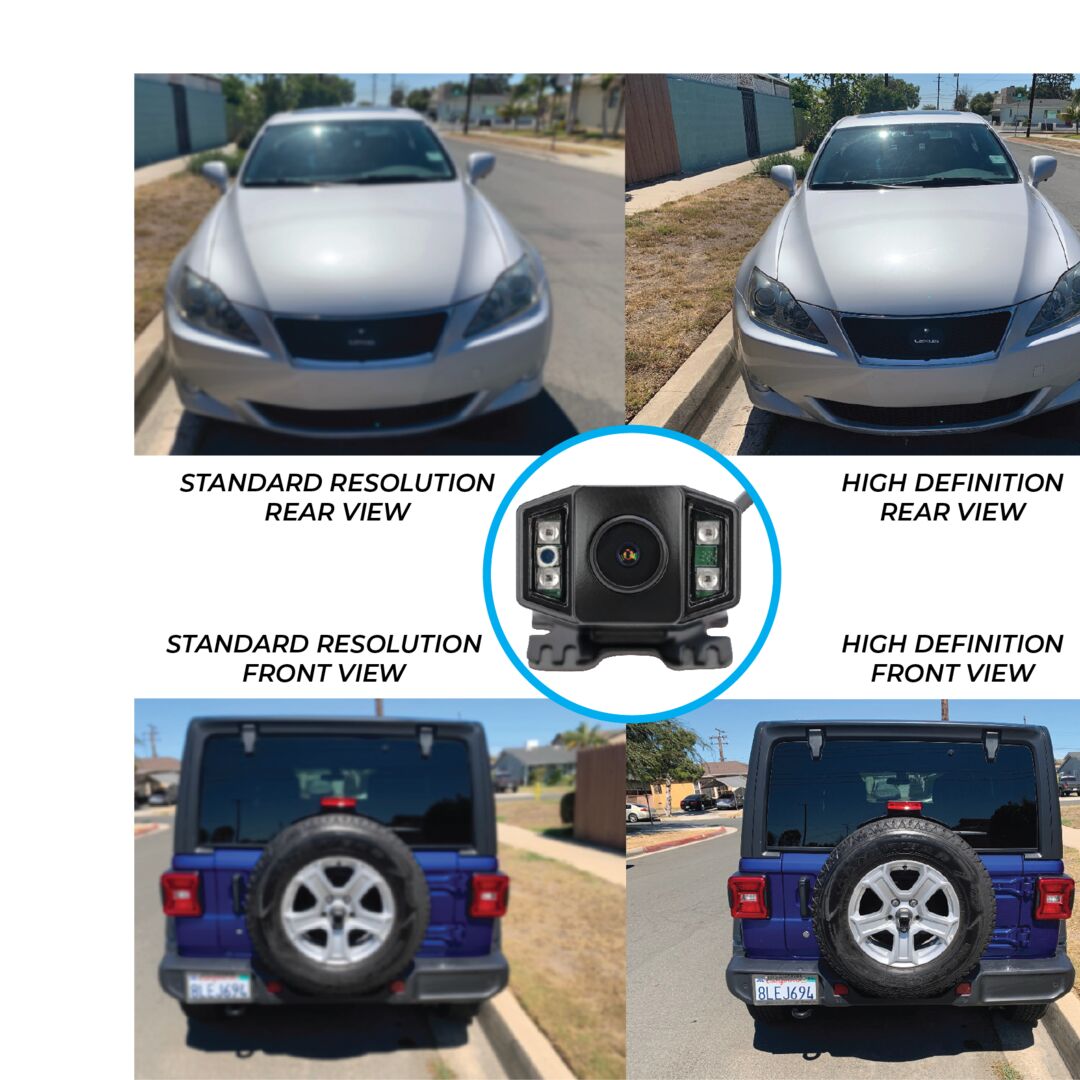 Jeep Wrangler JK (2007-2018) AHD Night Vision Backup Camera with Spare Tire Mount