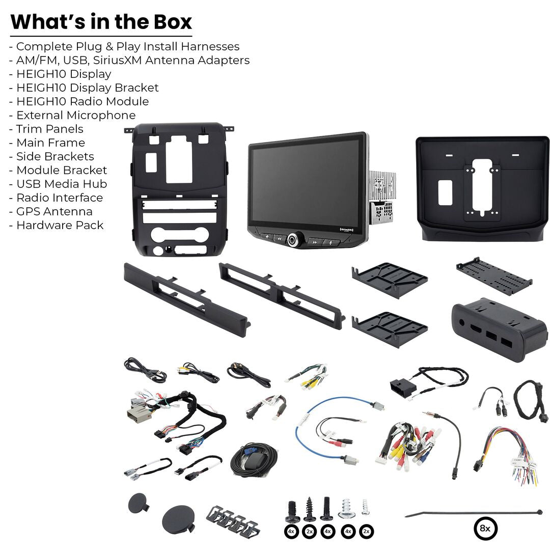 HEIGH10 Ford F-150 (2009-2014) 10" Plug-and-Play Radio Kit