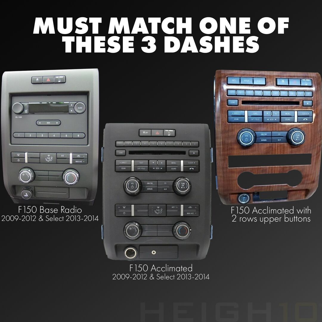 HEIGH10 Ford F-150 (2009-2014) 10" Radio Kit