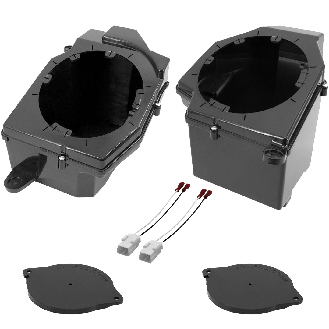 Jeep Wrangler JL (2018-2023) & Jeep Gladiator JT (2020-2023) Front 6.5" Speaker Pods with Tweeter Adaptors