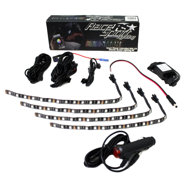 LED Interior RGB Multi-Color Accent Kit ColorSMART Smartphone Controlled by Race Sport Lighting