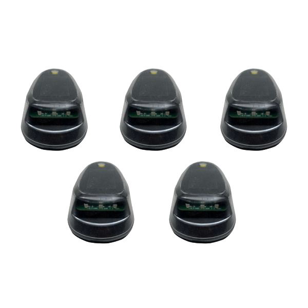 LoPro Wireless Solar-Powered Truck Cab Amber LED Light (5-Piece Roof System) by Race Sport Lighting