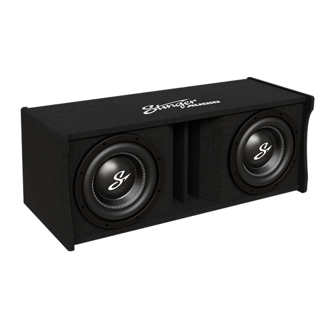 Dual 10" 1,400 Watt (RMS) Loaded Ported Subwoofer Box Enclosure (1,400 Watts RMS/2,400 Watts Max)