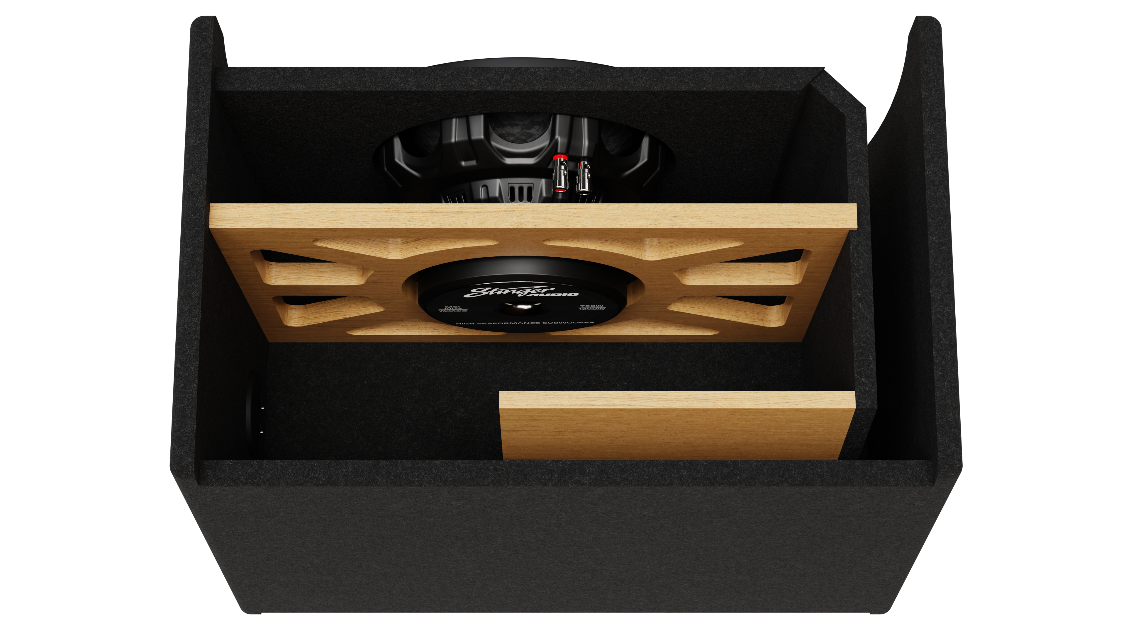 Single 10" 700 Watt (RMS) Loaded Ported Subwoofer Box Enclosure (700 Watts RMS/1,200 Watts Max)