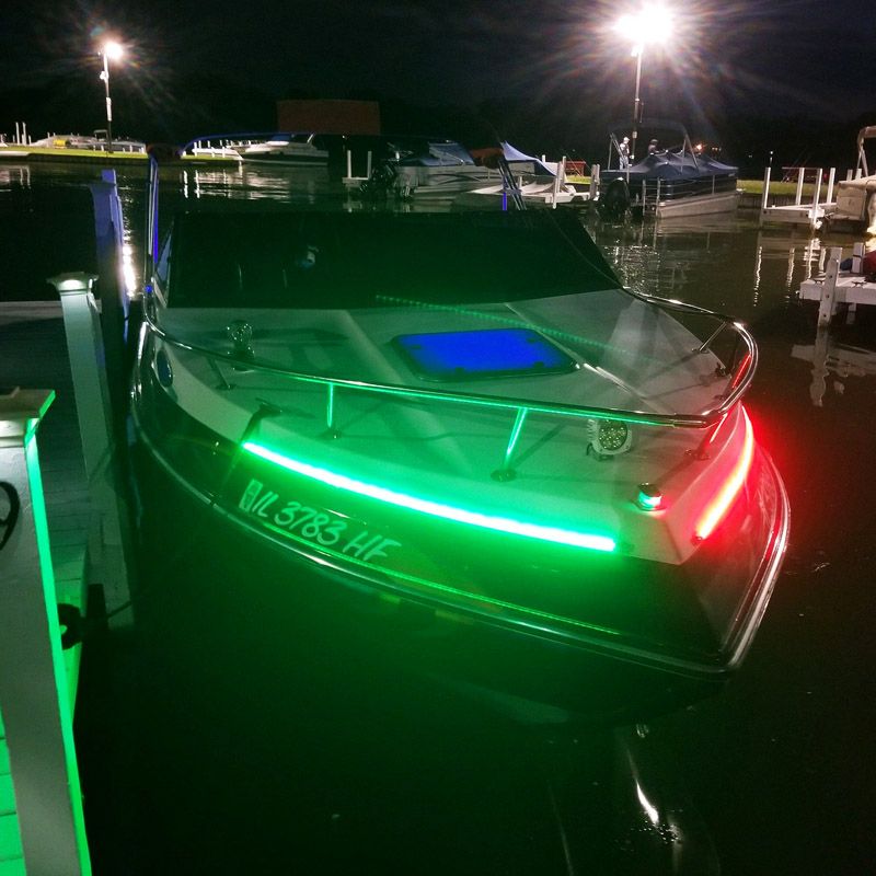Boat and Marine Vessel 12-in IP67 LED Strip Starboard and Port sidelight Nav kit (1FT)