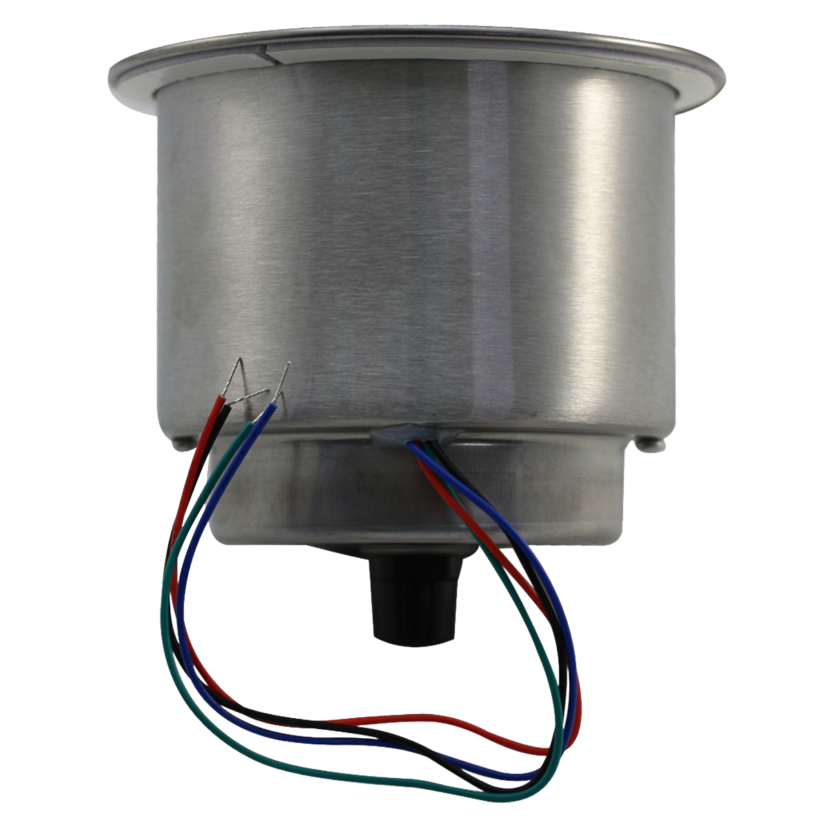 4-CUP Marine 12-Volt Universal Stainless Steel 304 RGB IP67 Multi-Color Glass Bottle and Cup Holder Kit with RF Remote Control