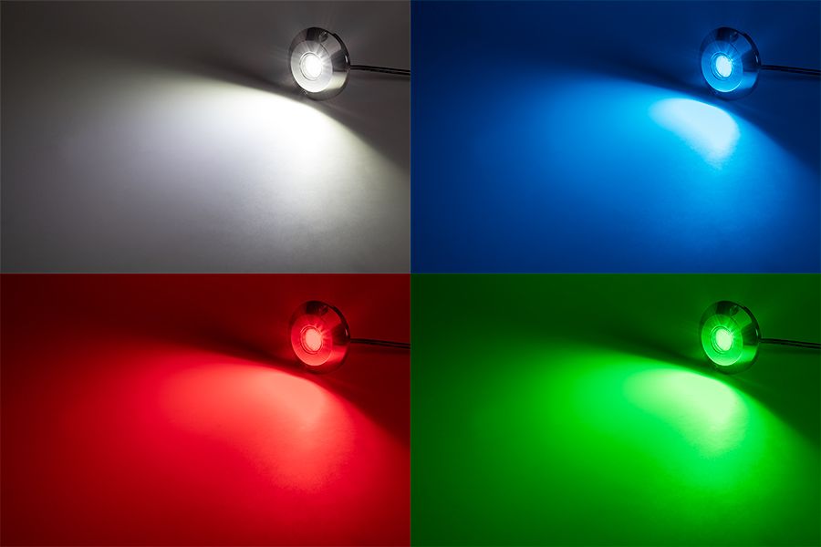 HydroBLAST 1-POD Underwater 60 Watt IP68 LED RGB Lighting System - Marine 316 Stainless Steel