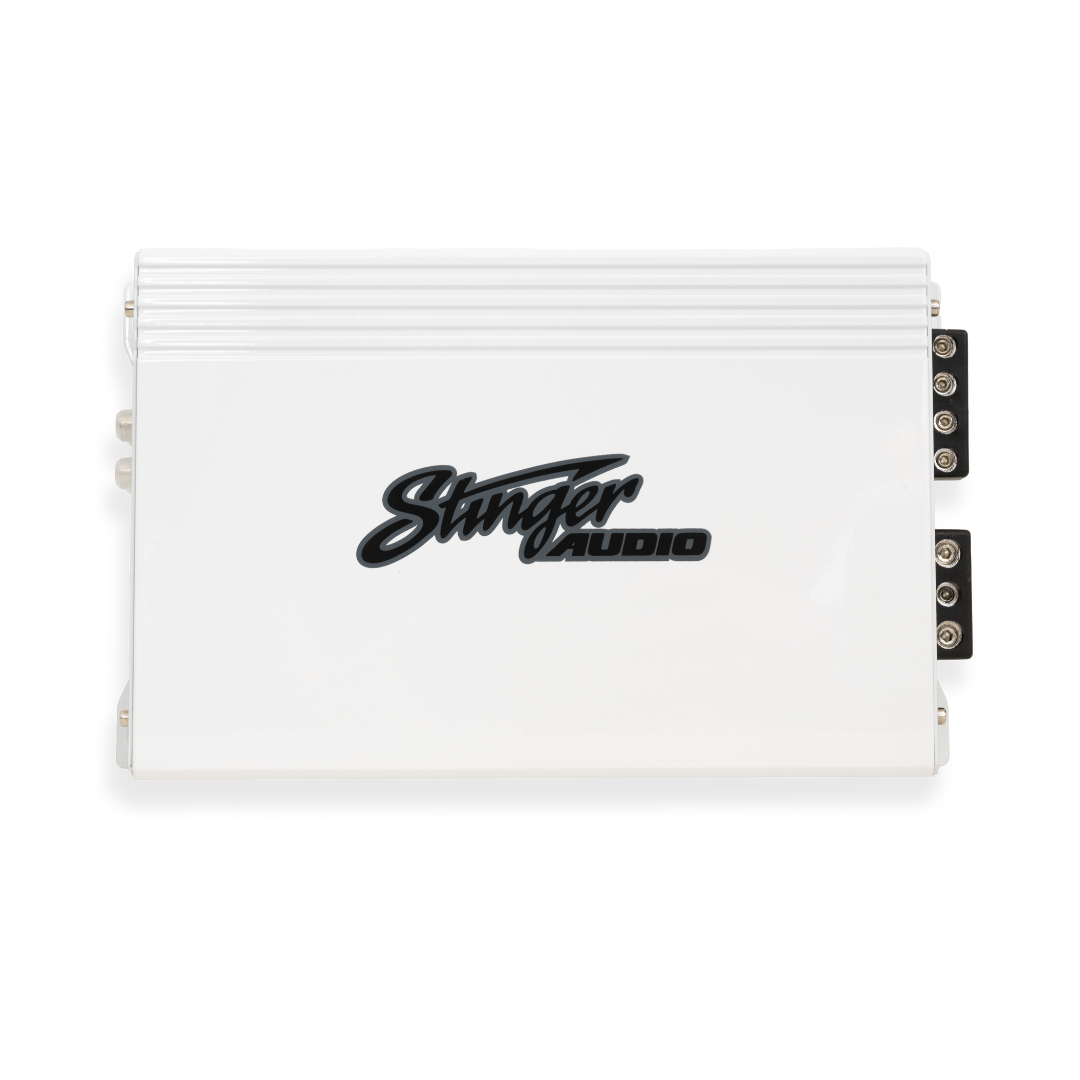 Stinger Audio white monoblock marine amplifier