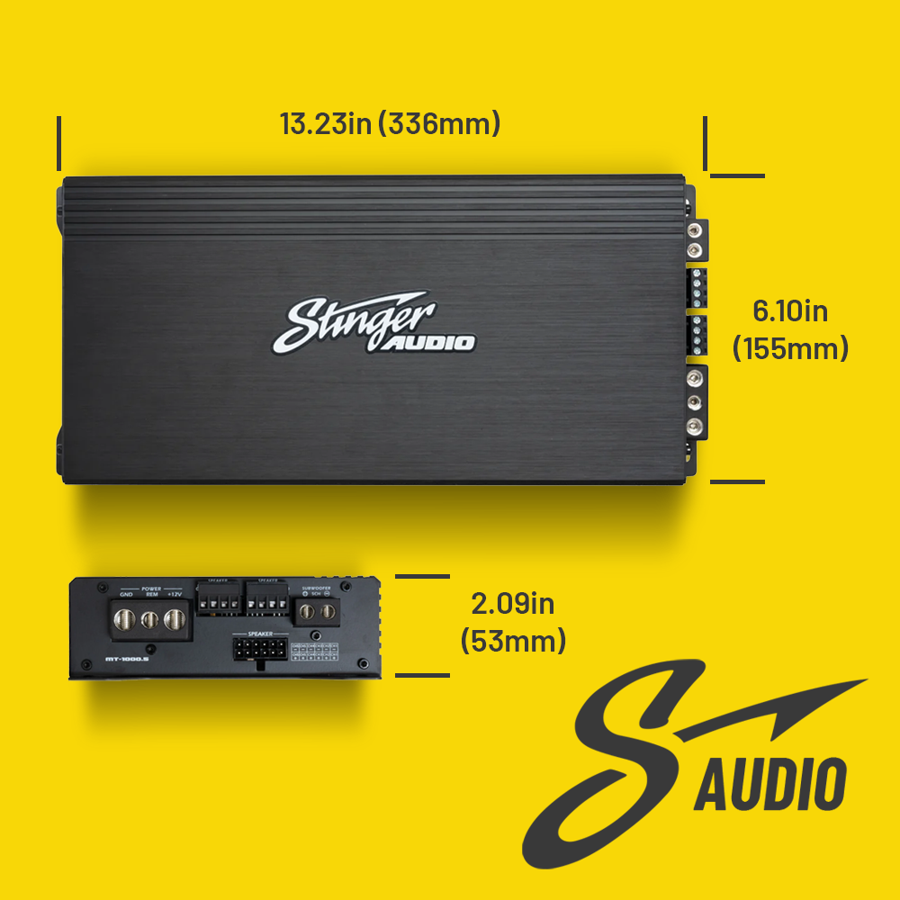 Stinger Audio MT-1000.5 1200 Watt 5-Channel Car Audio Amplifier
