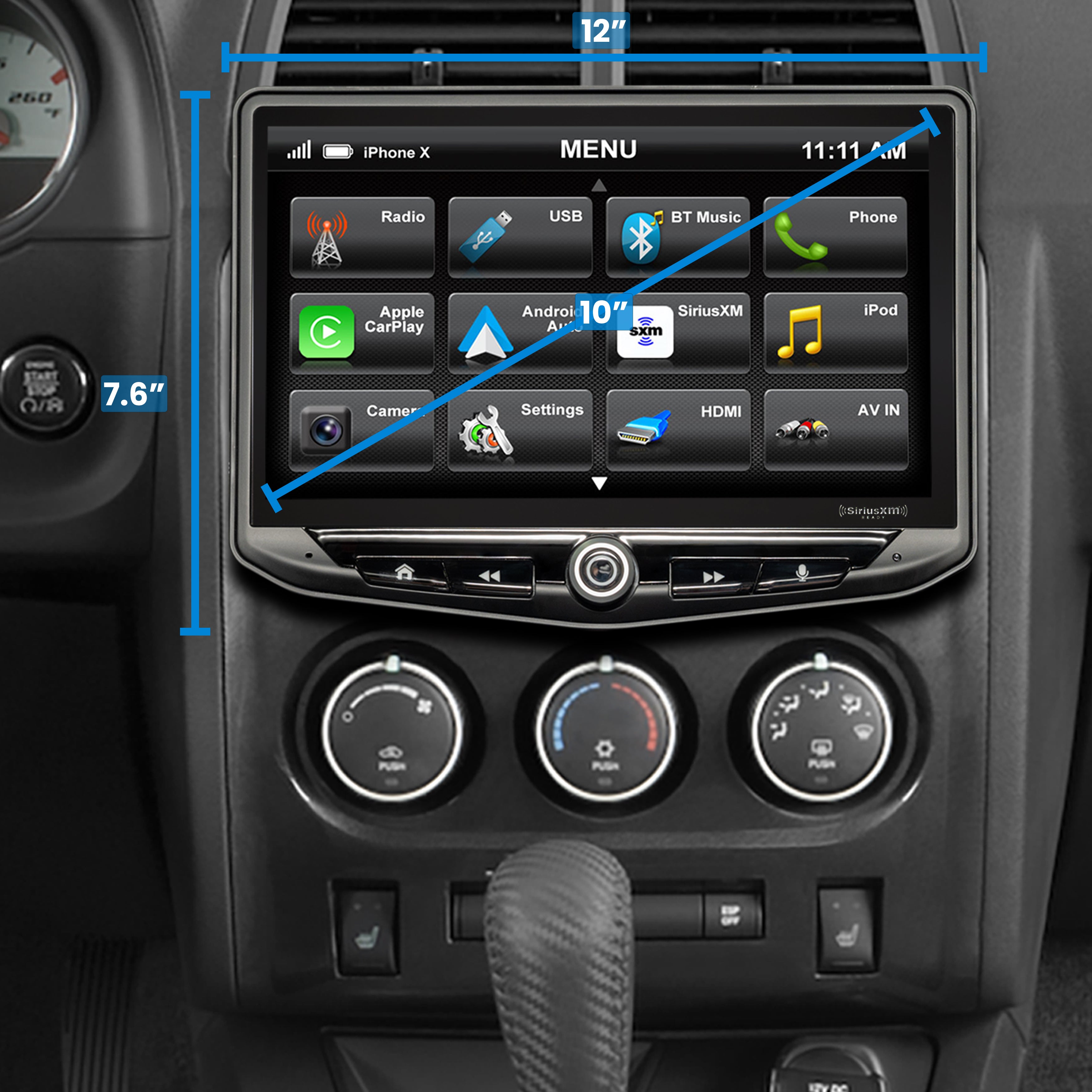 HEIGH10 Dodge Challenger (2008-2014)/Charger (2008-2010) 10" Radio Kit