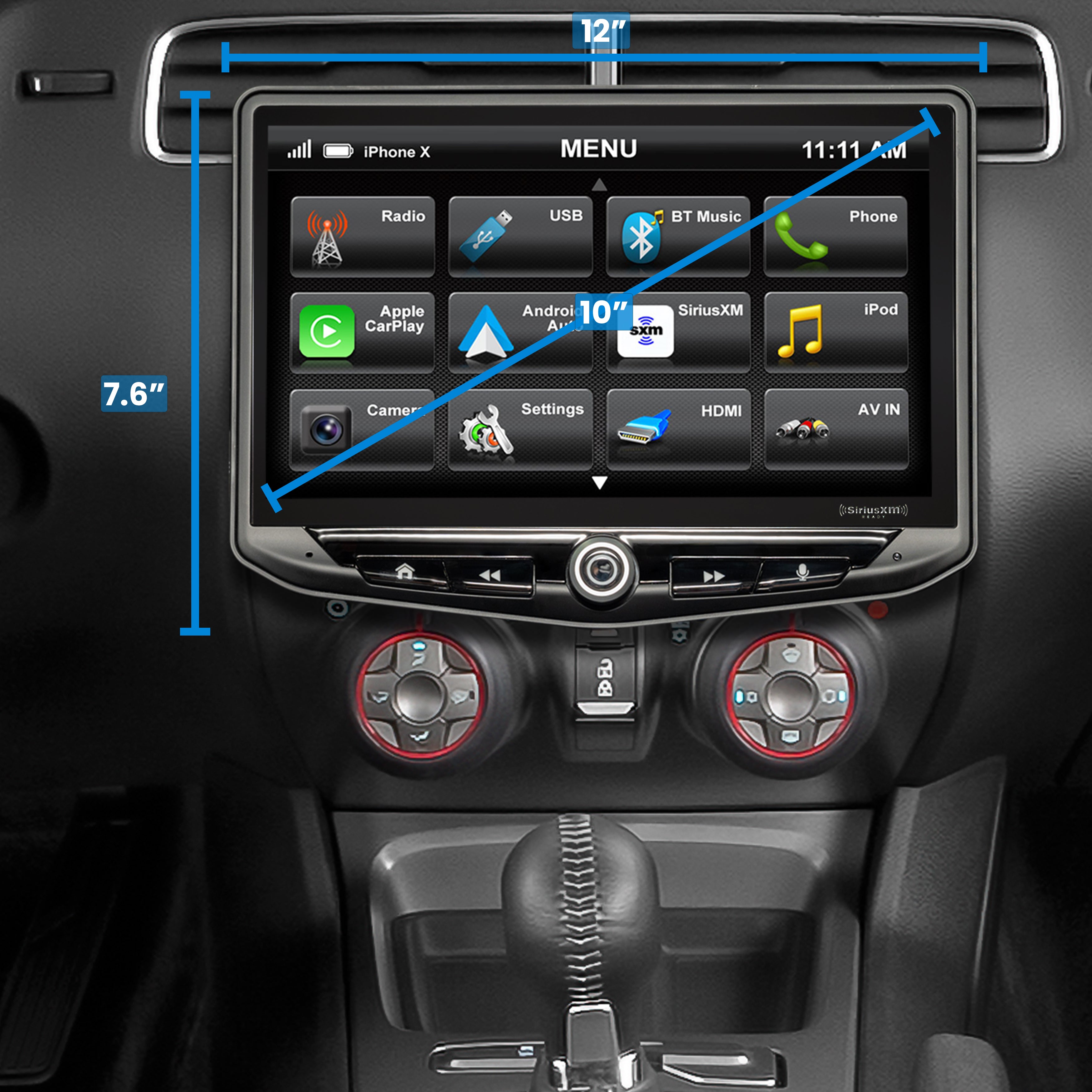 HEIGH10 Chevy Camaro (2010-2015) 10" Radio Kit