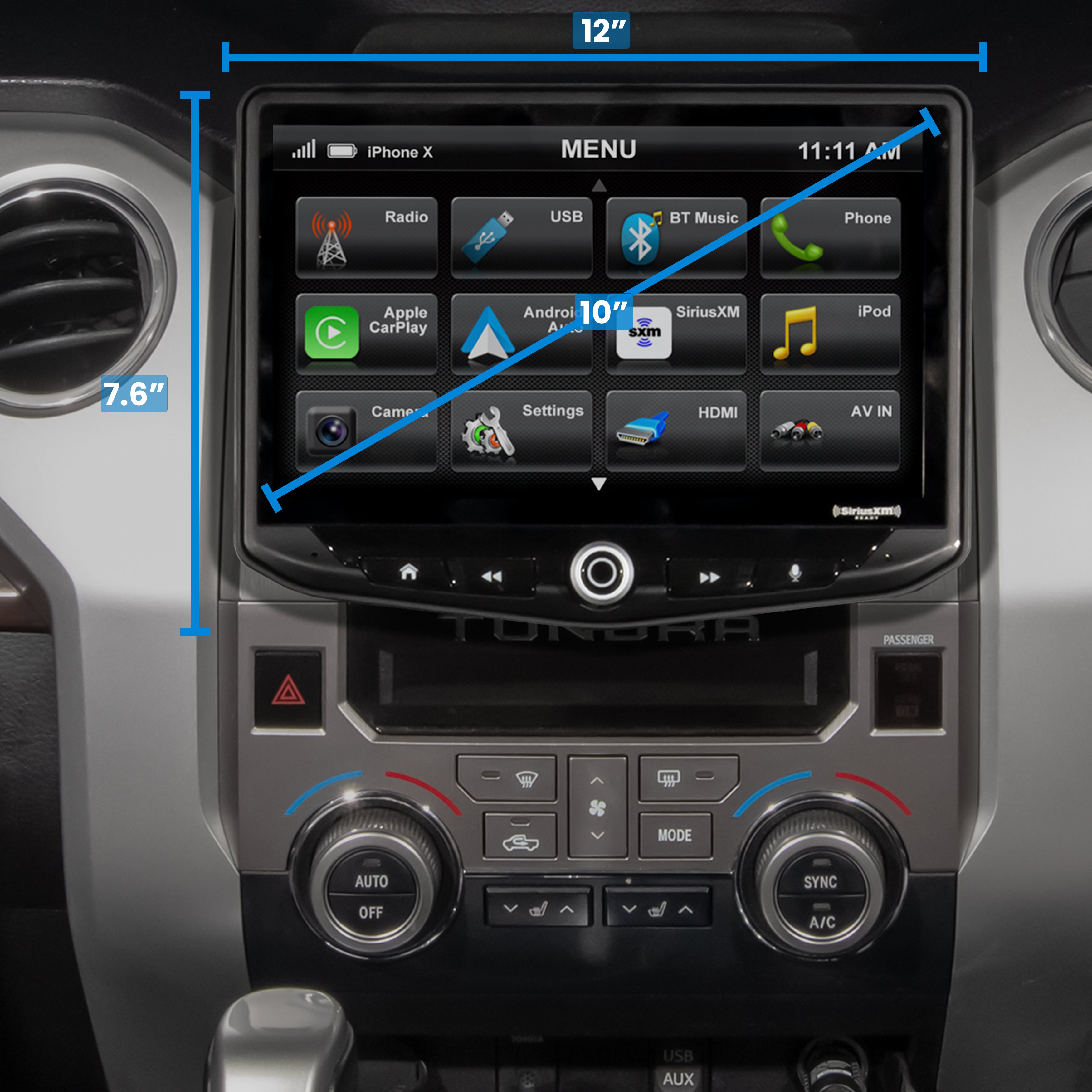 HEIGH10 Toyota Tundra (2014-2021) 10" Plug-and-Play Radio Kit