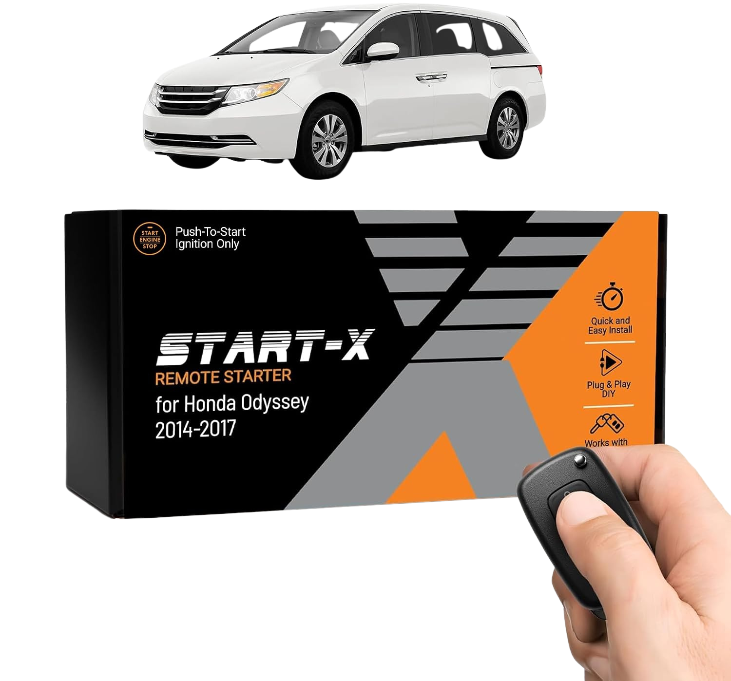 Start-X Plug & Play Remote Starter Kit for Honda Odyssey (2014-2017) | Push-to-Start Ignition