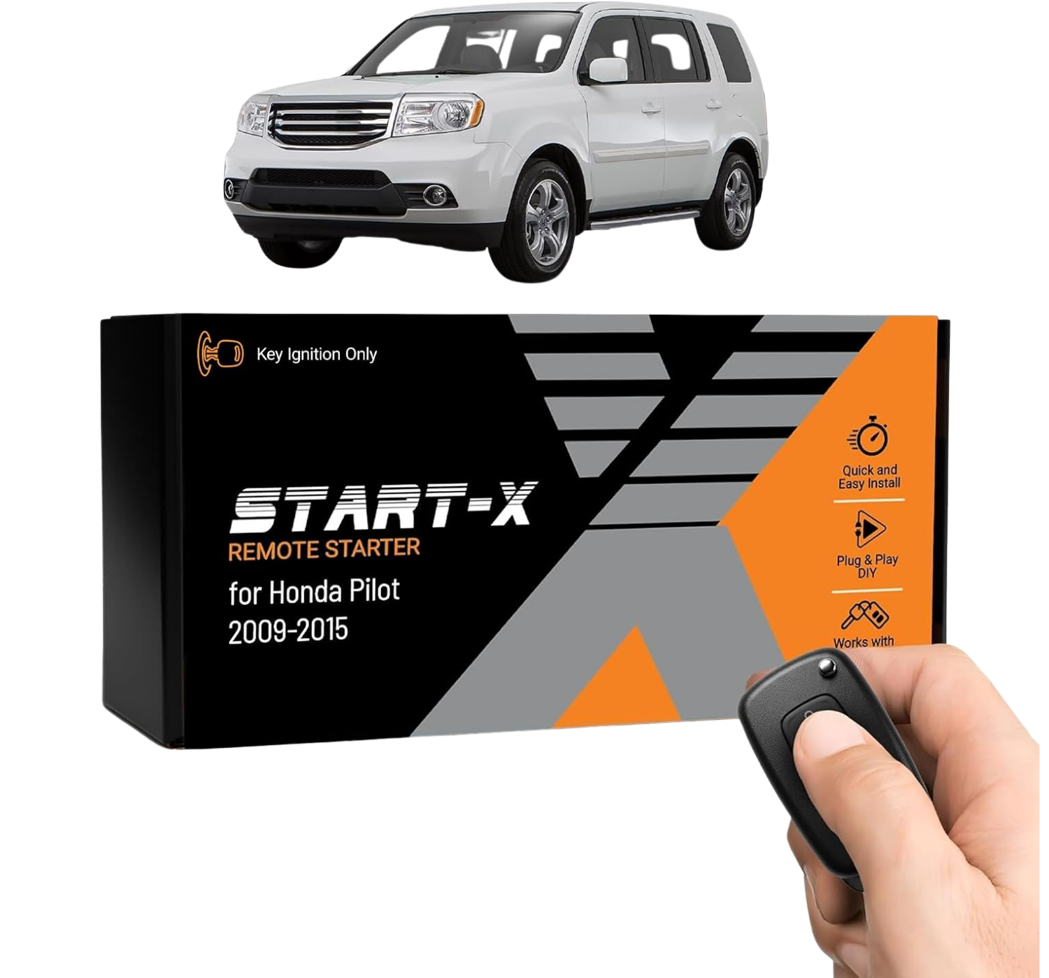 Start-X Plug & Play Remote Starter Kit for Honda Pilot (2009-2015) | Key Blade Ignition
