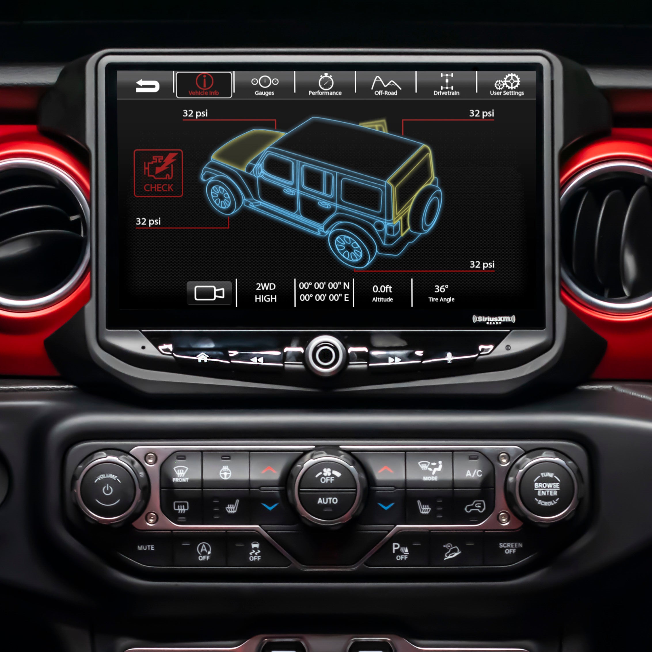 Jeep JL Stinger HEIGH10 Radio Door Status Display