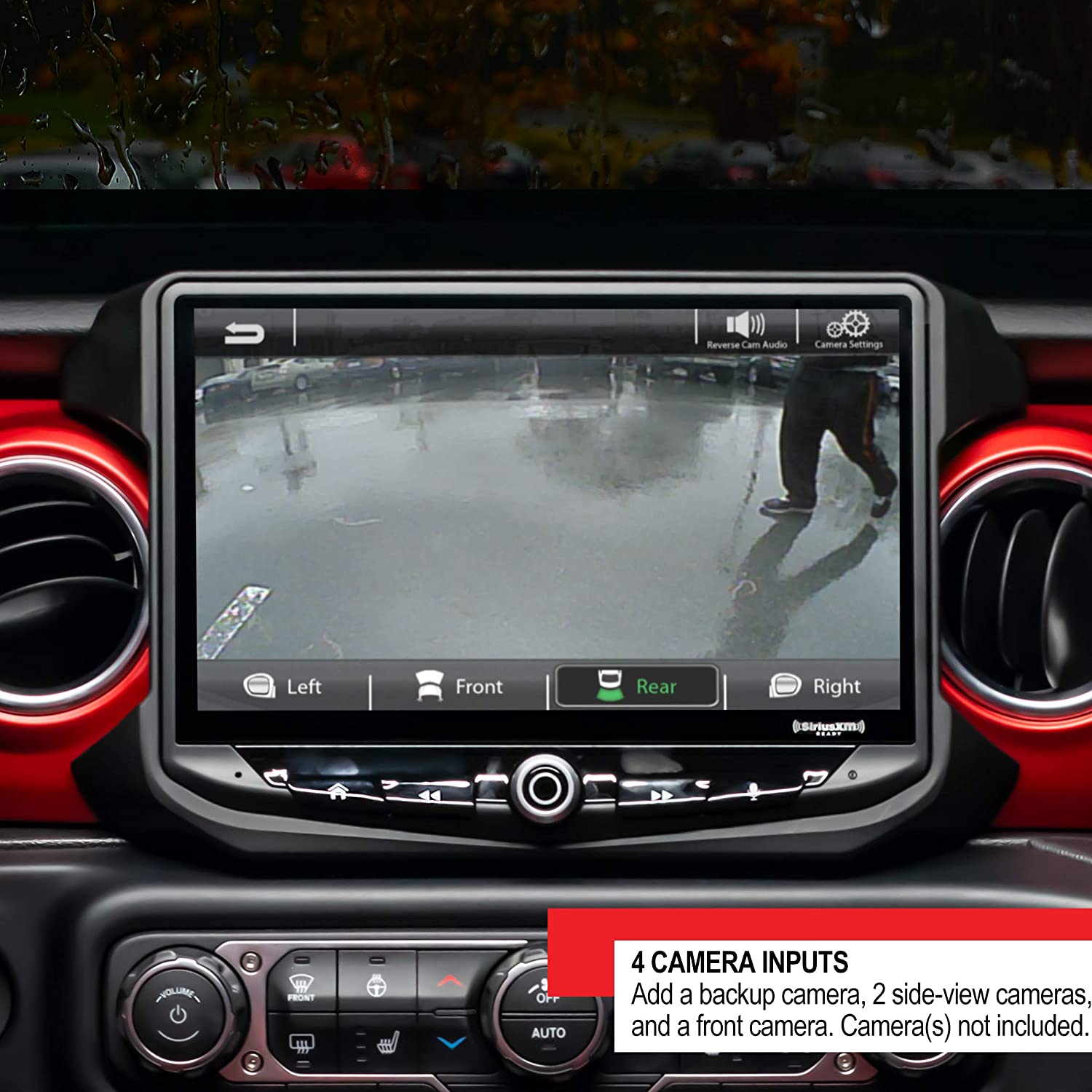 Jeep JL Stinger HEIGH10 Radio 4 Camera Inputs Display