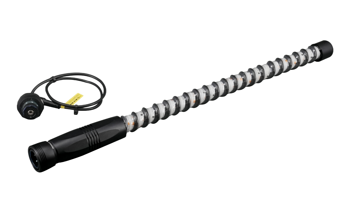 COLORTRAIL 2ft LED RGBW LED Whip Light w/Impact Protection Ribs, 10x Stronger Base by Race Sport Lighting - ENLIGHT10 App Compatible