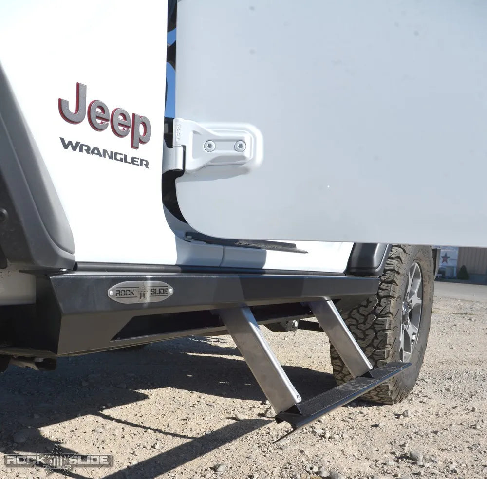 Rock Slide 18-22 Jeep JL 2 Door Step Sliders 3rd Gen Passenger Side Sub Part