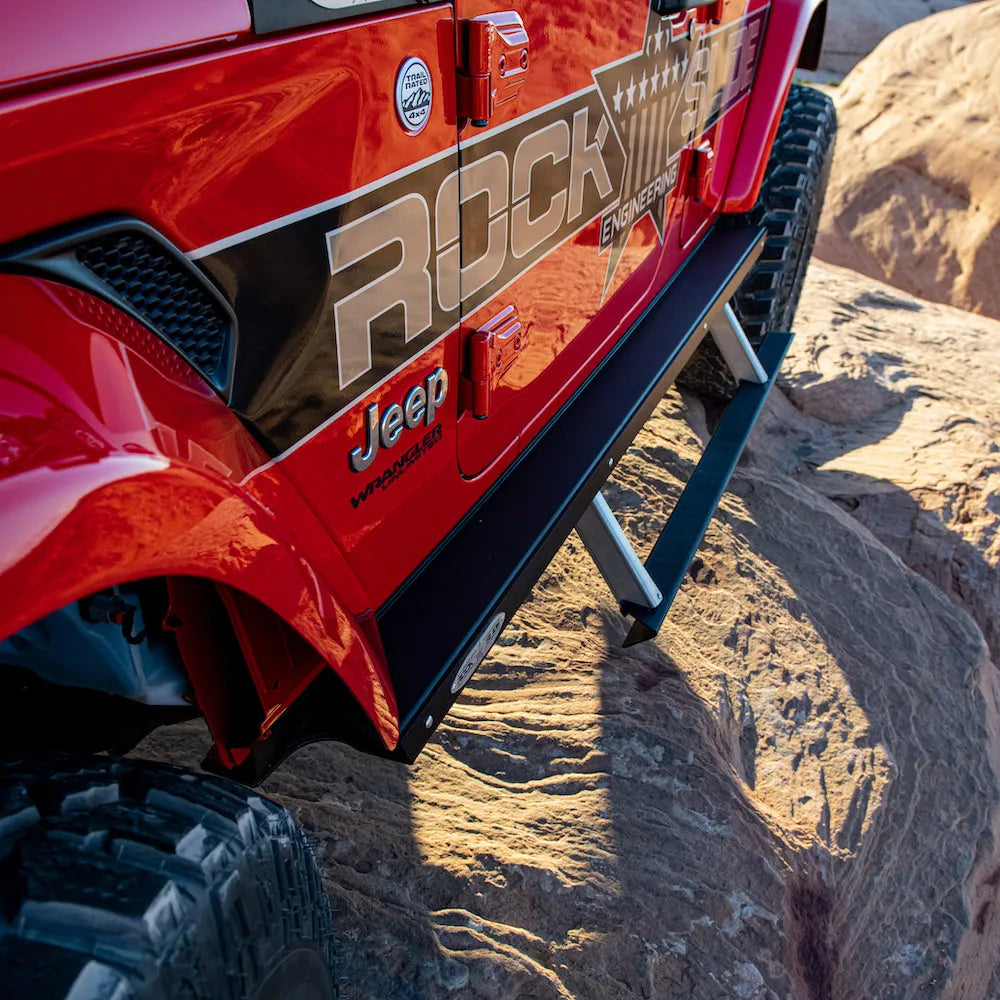 Rock Slide 18-22 Jeep JL 4 Door Step-Slider Skid Plate