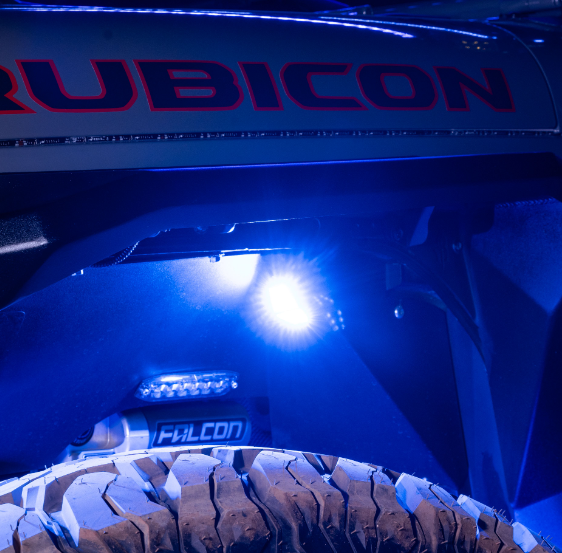 COLORTRAIL 2-Pod RGBW Rock Light Kit with 9-ft Cable by Race Sport Lighting - ENLIGHT10 App Compatible