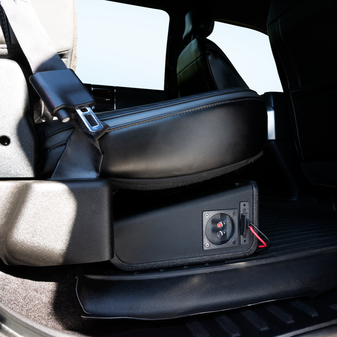 AudioControl 400 Watt (RMS) Space Series Sealed Wedge Subwoofer Box Enclosure (400 Watt RMS/600 Watt Max) | 10" or 12"