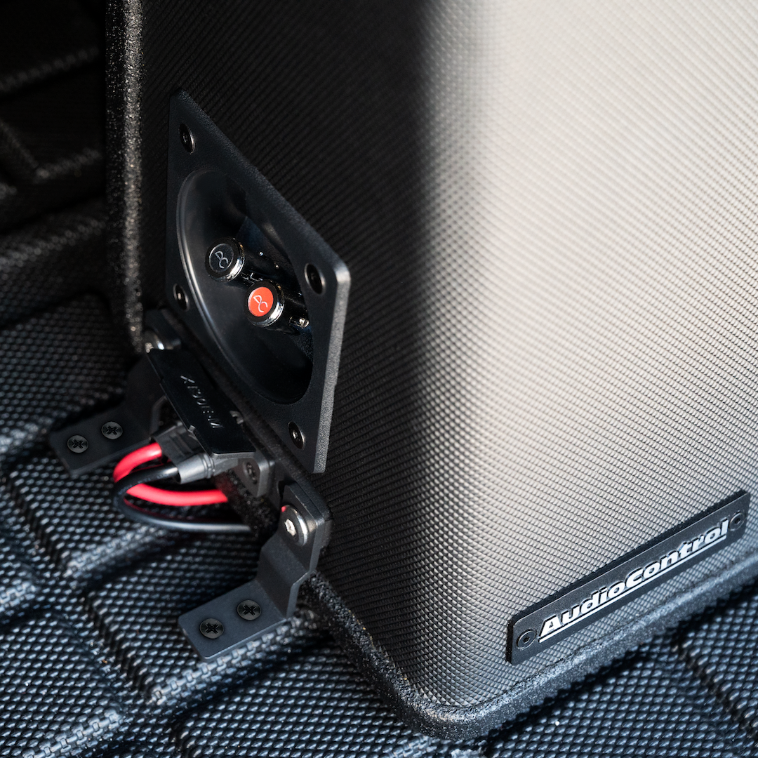 AudioControl 400 Watt (RMS) Space Series Sealed Wedge Subwoofer Box Enclosure (400 Watt RMS/600 Watt Max) | 10" or 12"