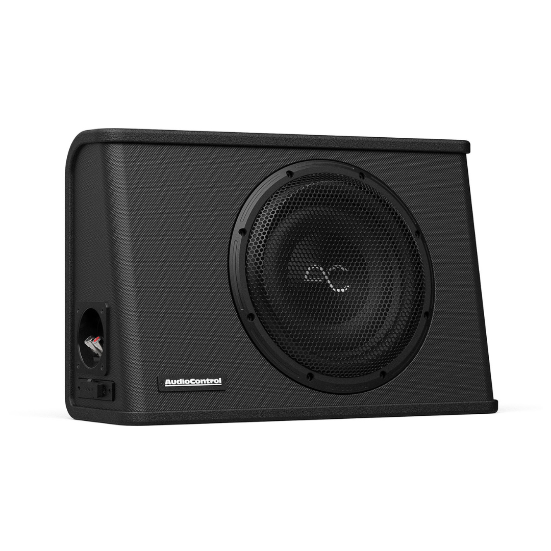 AudioControl 400 Watt (RMS) Space Series Sealed Wedge Subwoofer Box Enclosure (400 Watt RMS/600 Watt Max) | 10" or 12"