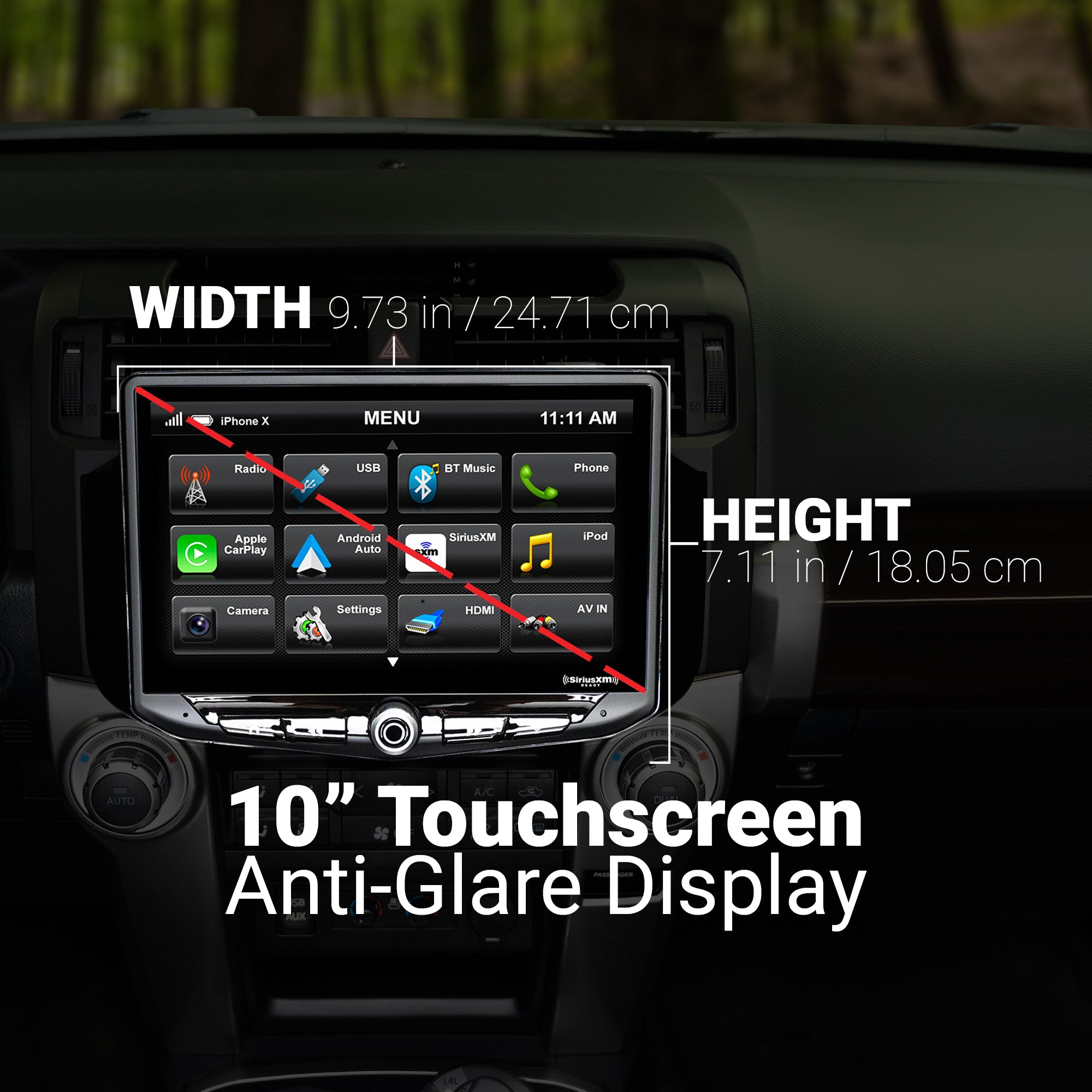 HEIGH10 Toyota 4Runner (2010-2024) 10" Plug-and-Play Radio Kit