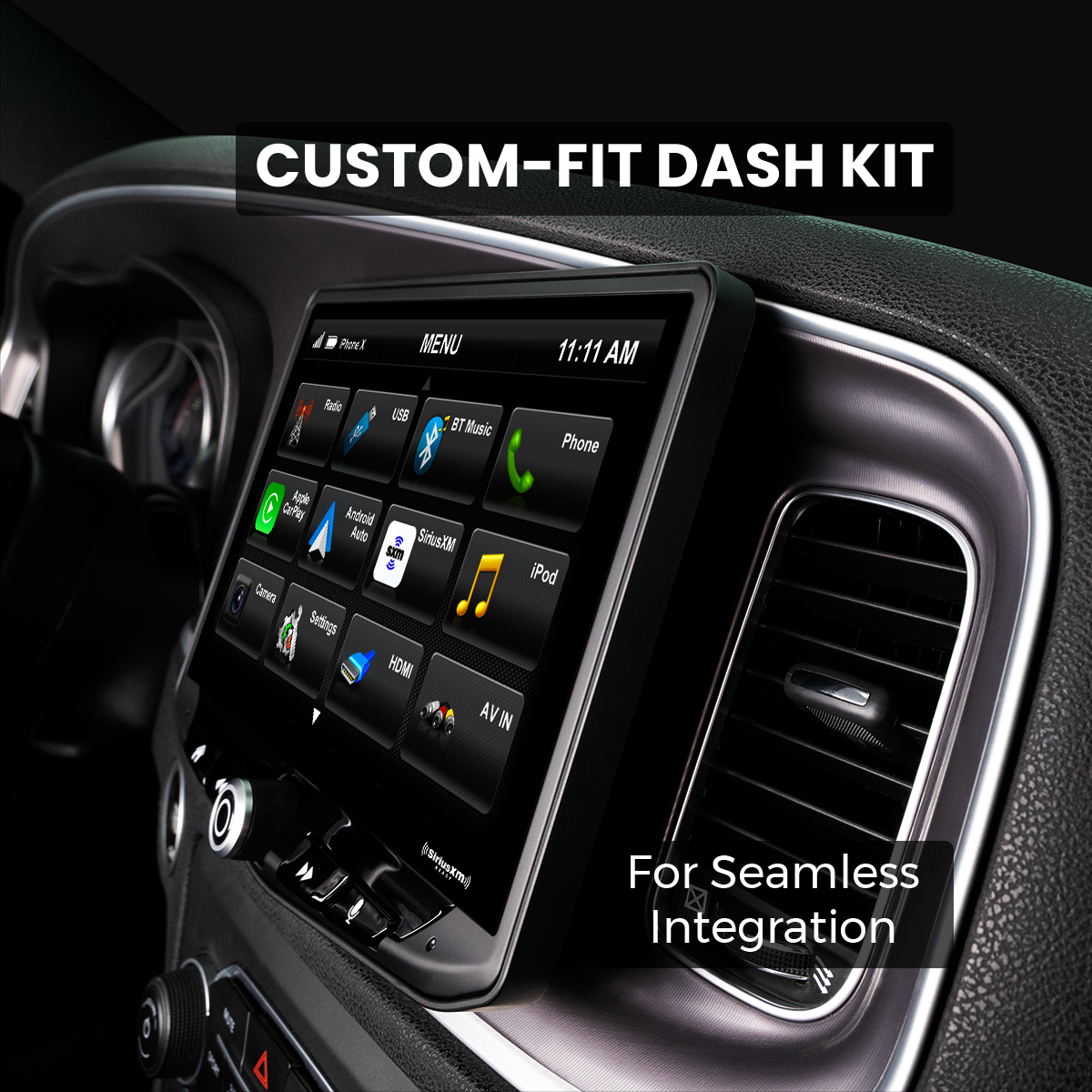 HEIGH10 Dodge Challenger/Charger/Chrysler 300 (2015-2023) 10" Radio Fully Integrated Kit | Displays Vehicle Information