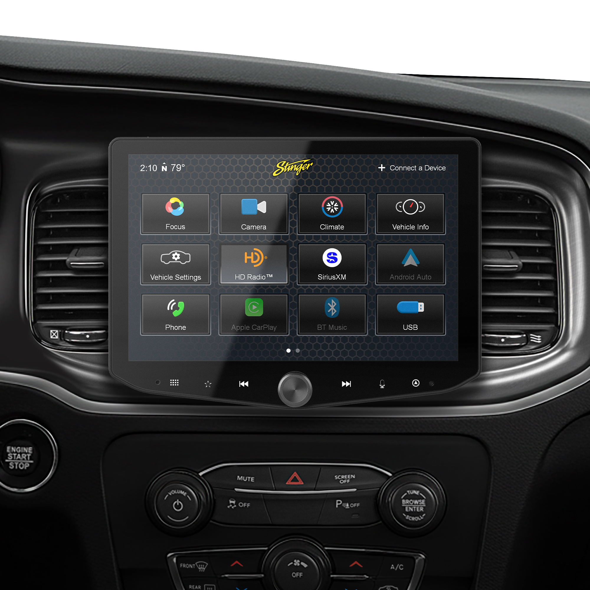 HORIZON10 Dodge Challenger/Charger/Chrysler 300 (2015-2023) 10" Radio Fully Integrated Kit | Displays Vehicle Information