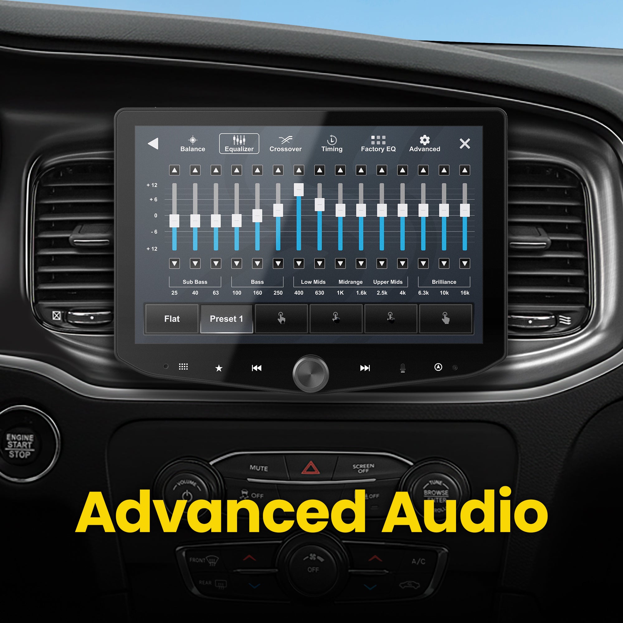 HORIZON10 Dodge Challenger/Charger/Chrysler 300 (2015-2023) 10" Radio Fully Integrated Kit | Displays Vehicle Information