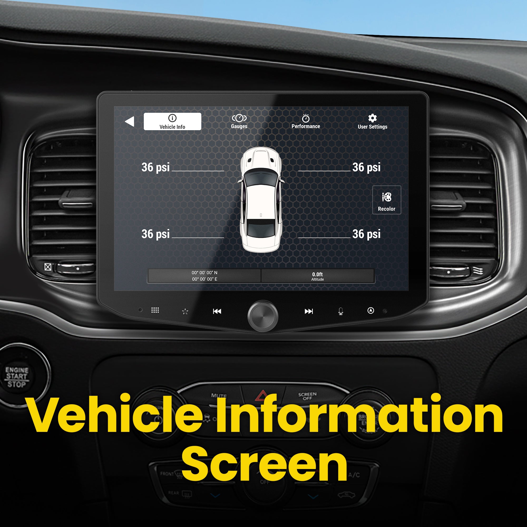 HORIZON10 Dodge Challenger/Charger/Chrysler 300 (2015-2023) 10" Radio Fully Integrated Kit | Displays Vehicle Information