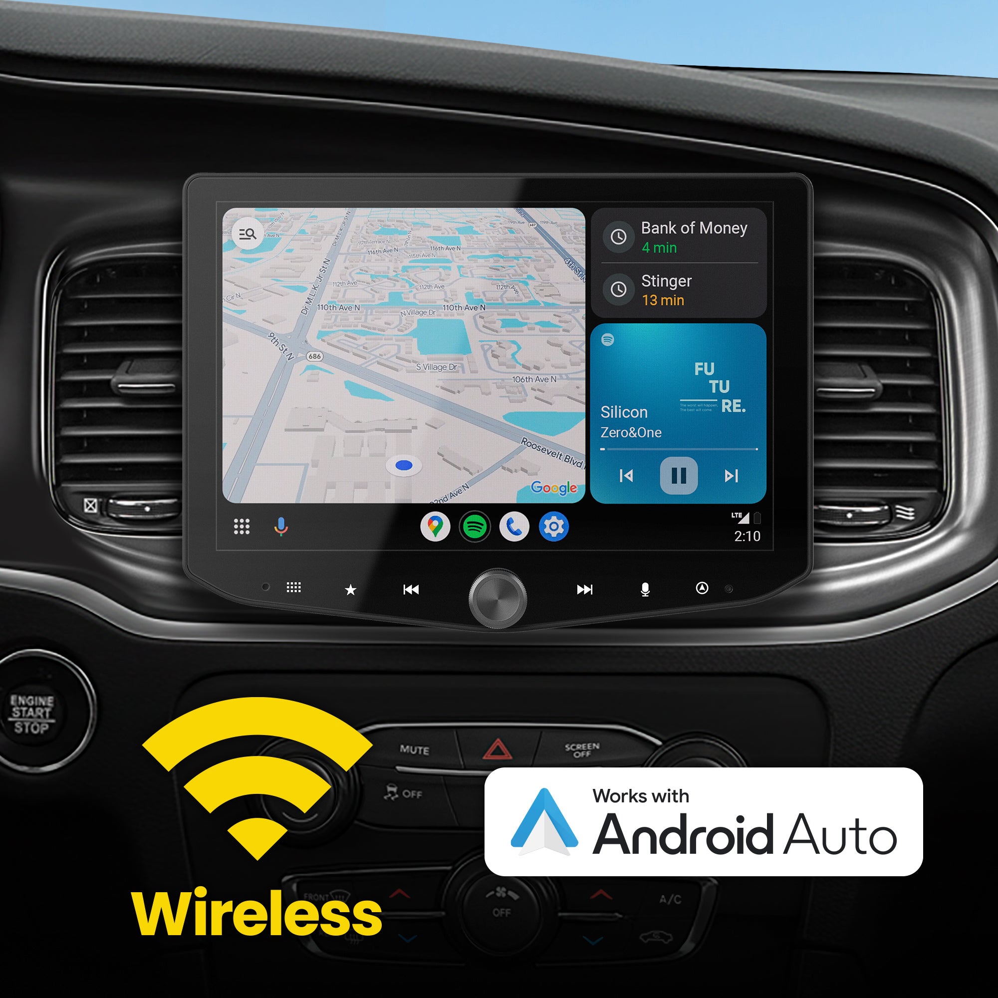 HORIZON10 Dodge Challenger/Charger/Chrysler 300 (2015-2023) 10" Radio Fully Integrated Kit | Displays Vehicle Information