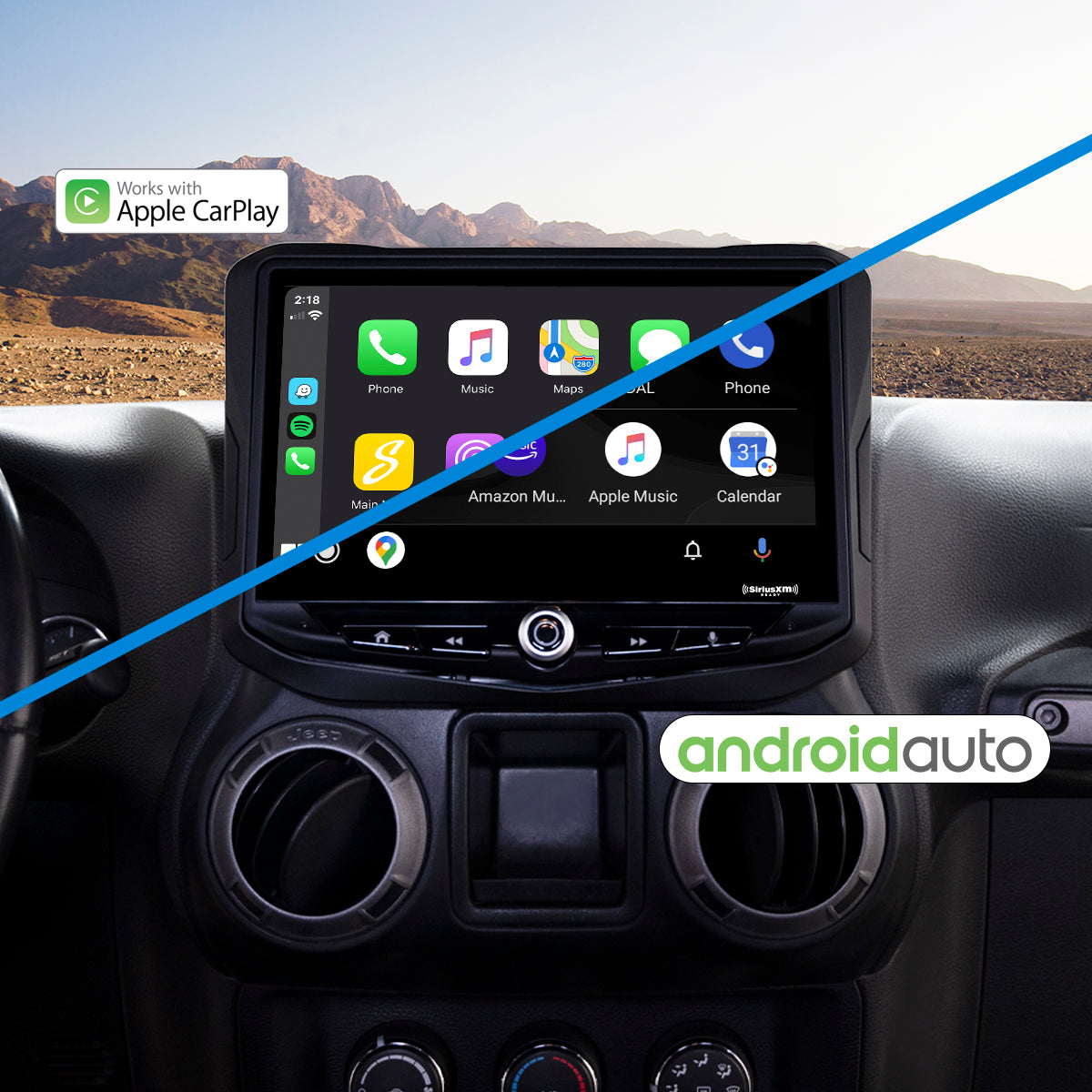 HEIGH10 Jeep Wrangler JK (2011-2018) 10" Radio Fully Integrated Kit | Displays Vehicle Information and Off-Road Mode