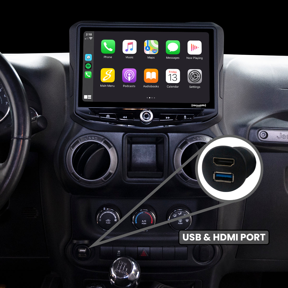 HEIGH10 Jeep Wrangler JK (2011-2018) 10" Radio Fully Integrated Kit | Displays Vehicle Information and Off-Road Mode