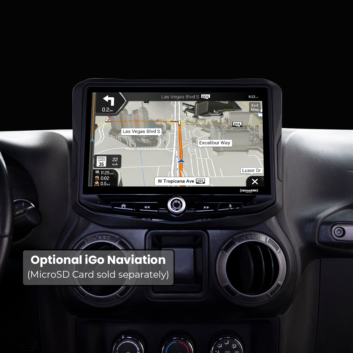 HEIGH10 Jeep Wrangler JK (2011-2018) 10" Radio Fully Integrated Kit | Displays Vehicle Information and Off-Road Mode