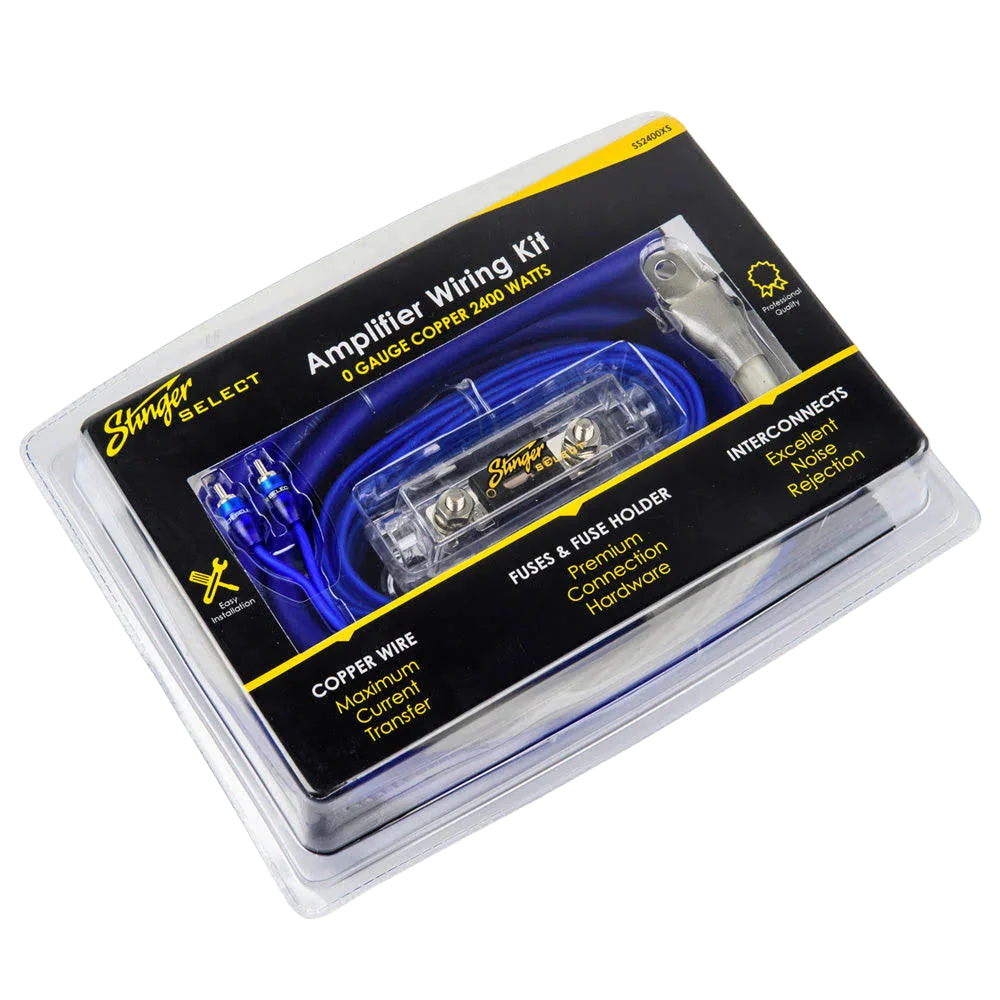 1/0 GA 2,400 Watt Complete Amplifier Copper Wiring Kit