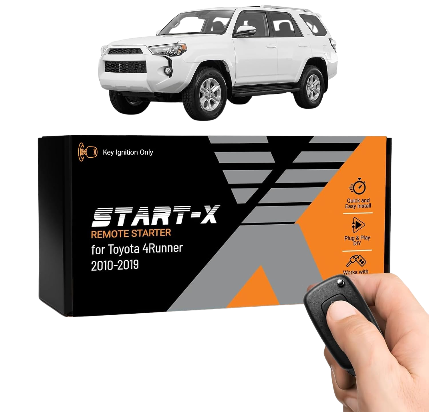 Start-X Plug N Play Remote Starter Kit for Toyota 4Runner (2010-2019) / Key Start
