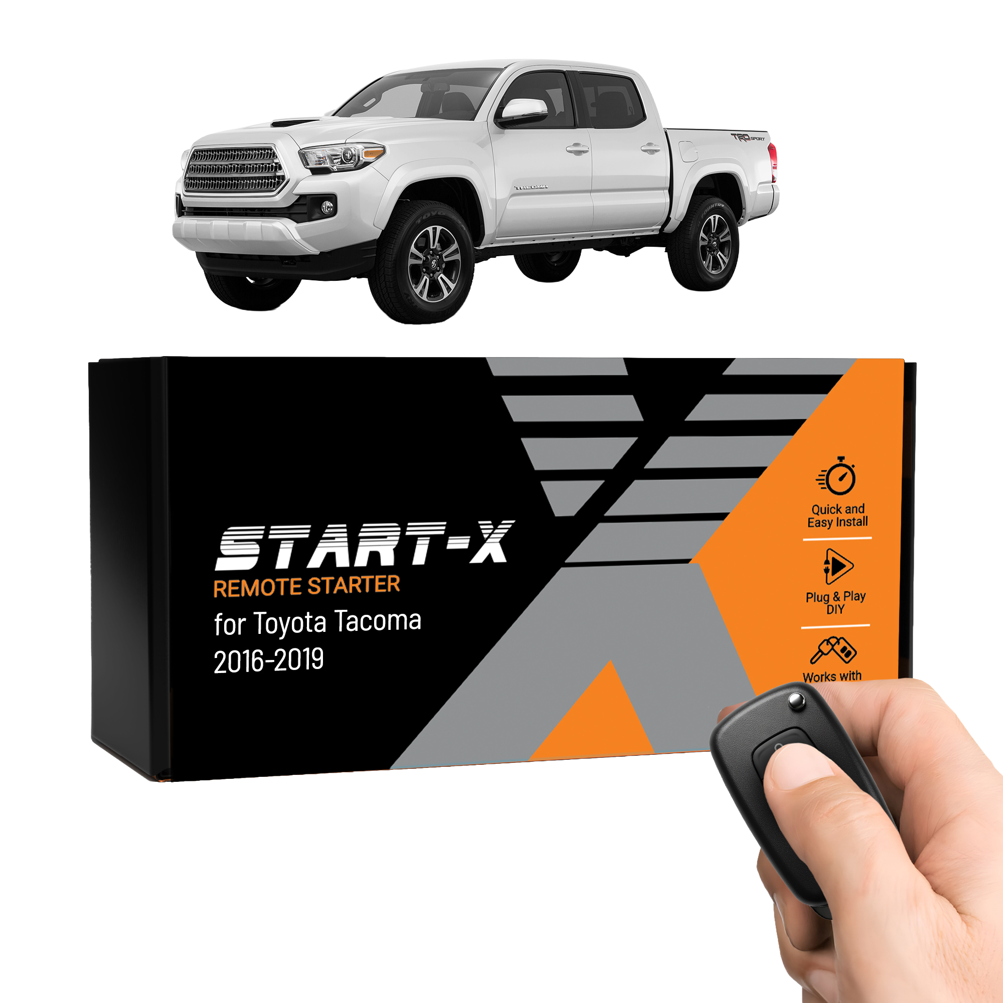 Start-X Remote Starter Kit for Toyota Tacoma (2016-2019) | Push to Start, Plug N Play