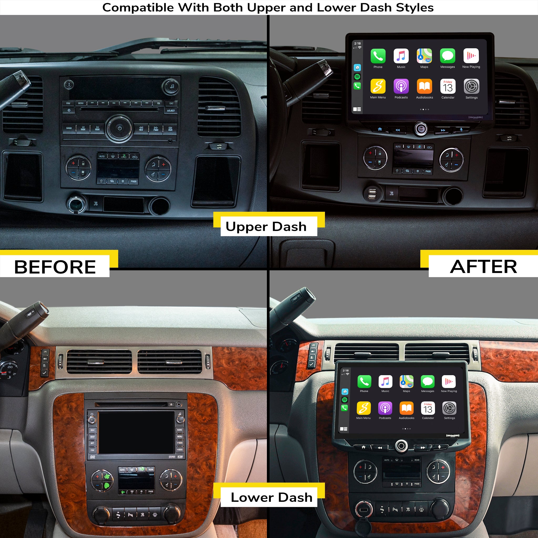 HEIGH10 Chevy Silverado/GMC Sierra (2007-2014) 10" Radio Kit