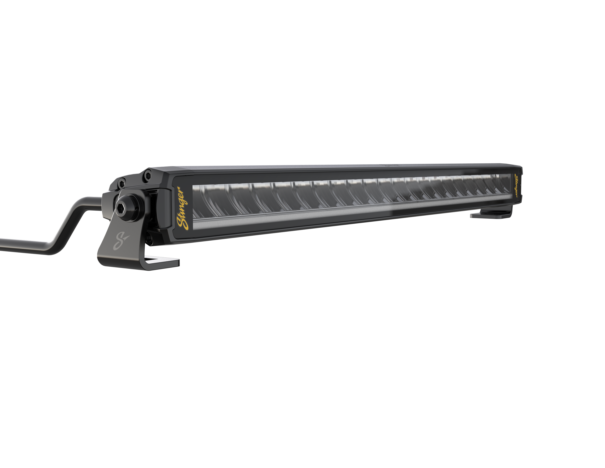 Black Stinger LED light bar with mounting brackets