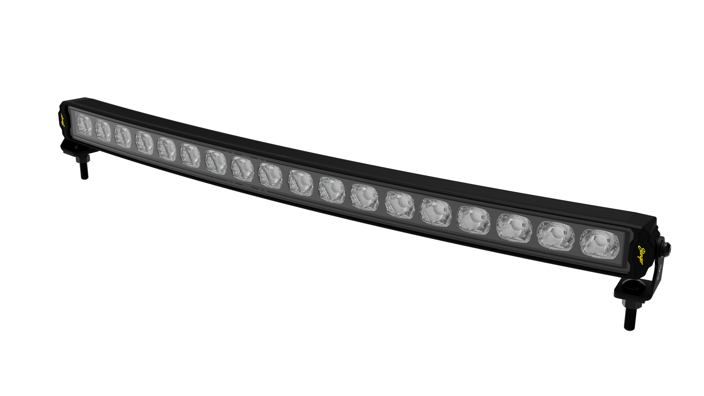 Stinger black LED light bar with mounting brackets