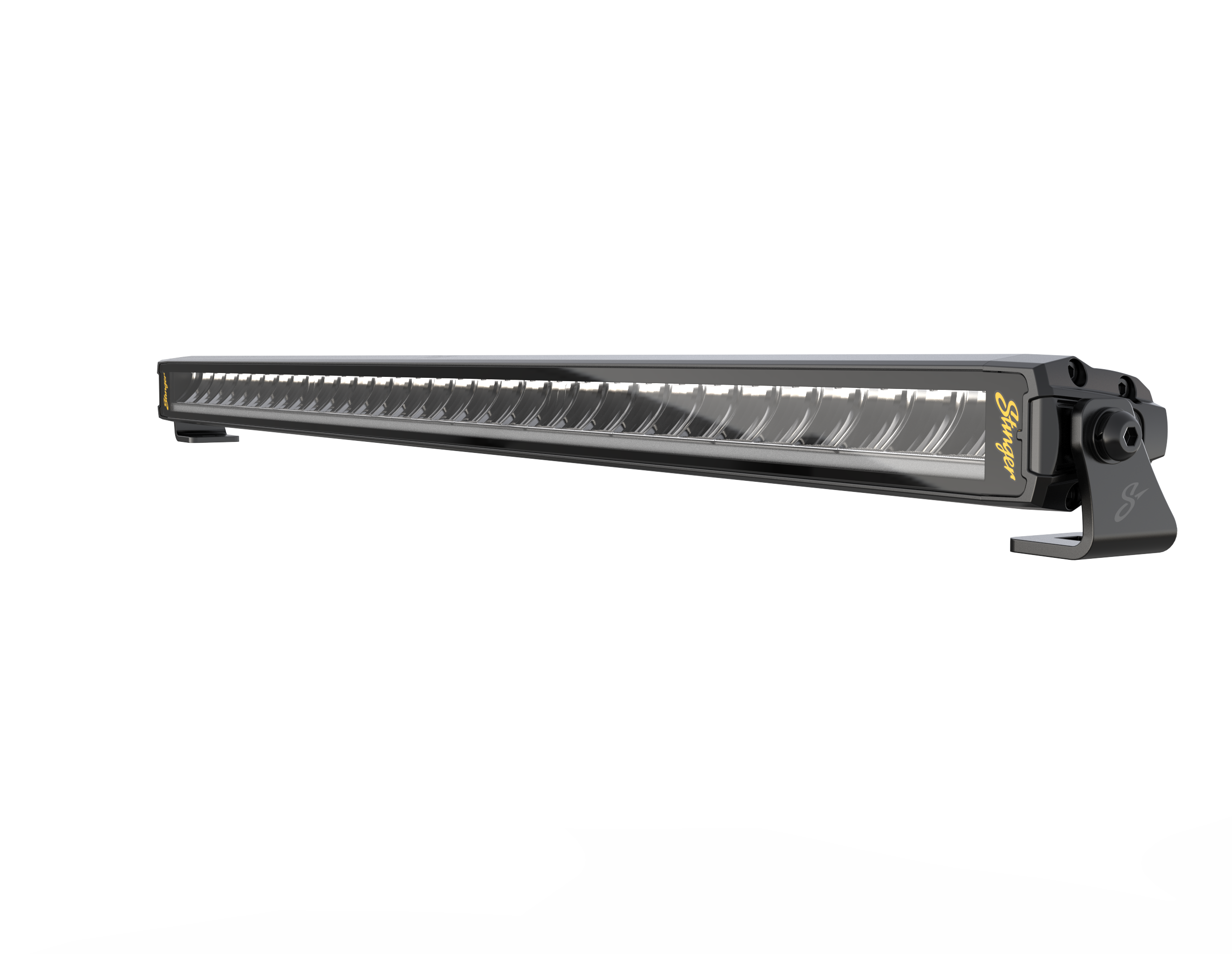 Stinger LED light bar with black housing and mounting brackets