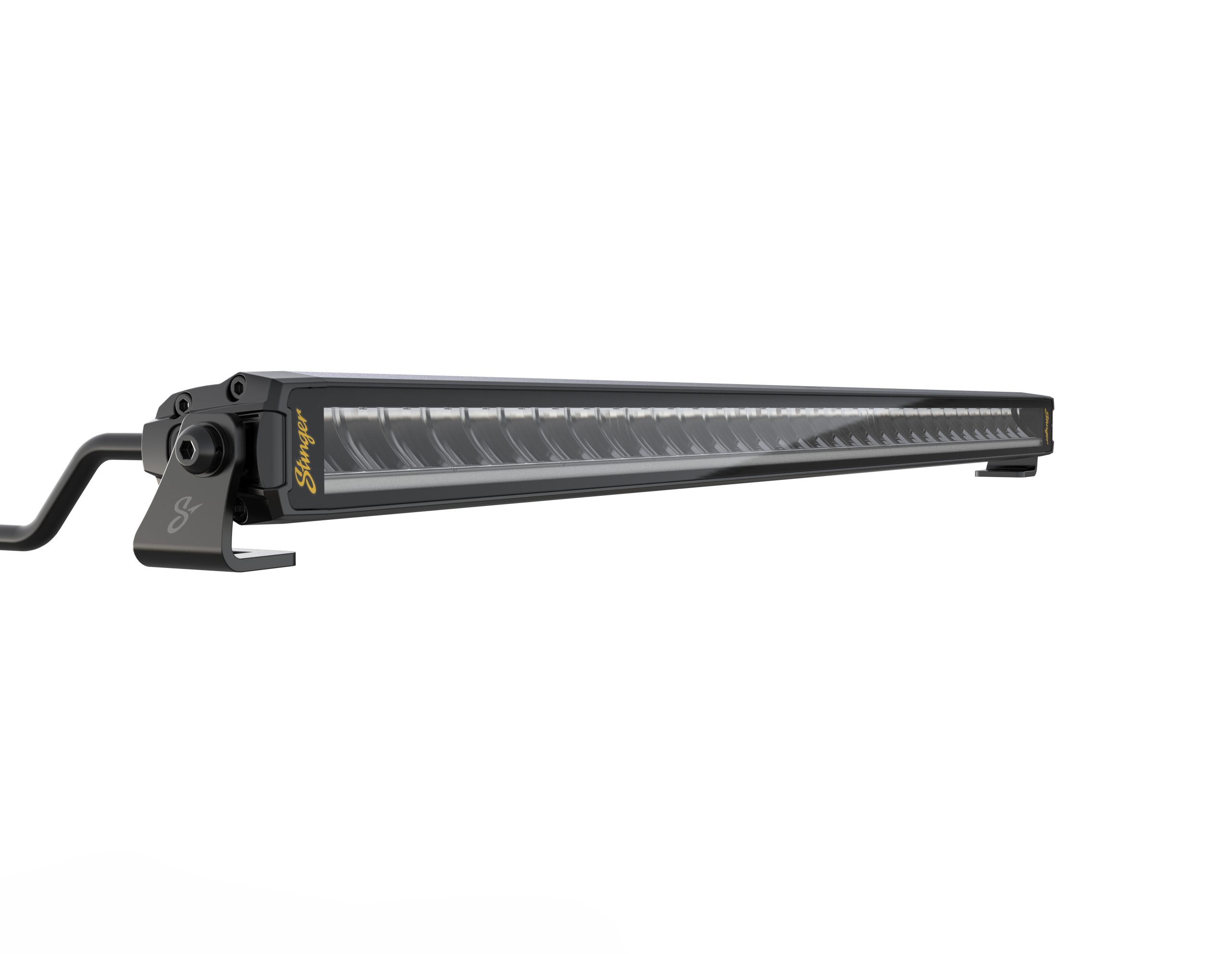 Black Stinger LED light bar with mounting brackets